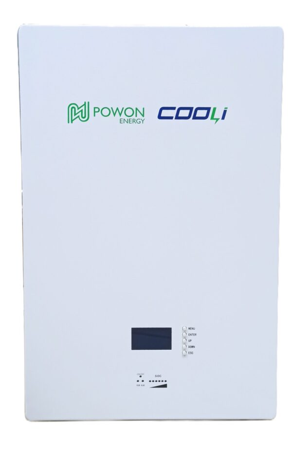 Акумуляторна брендована батарея Powon Energy Cooli CLW-51,2V 100Ah, LiFePO4, LFP, (еквівалент Deye RW-M6.1), стінове виконання.